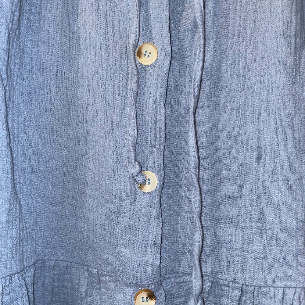 New Womens Beach Casual Loose Mini Dress Short Sleeve Hight Waist button Down XL - Picture 3 of 6
